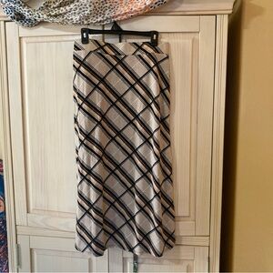 Scarlett Black and Tan A-Line Skirt